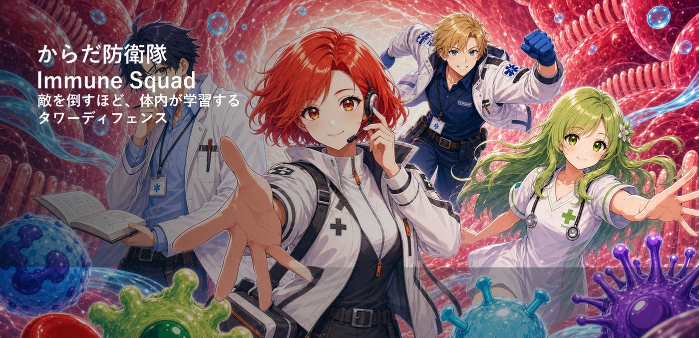 からだ防衛隊: Immune Squad キービジュアル
